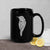 Word Sparrow Black Glossy Mug