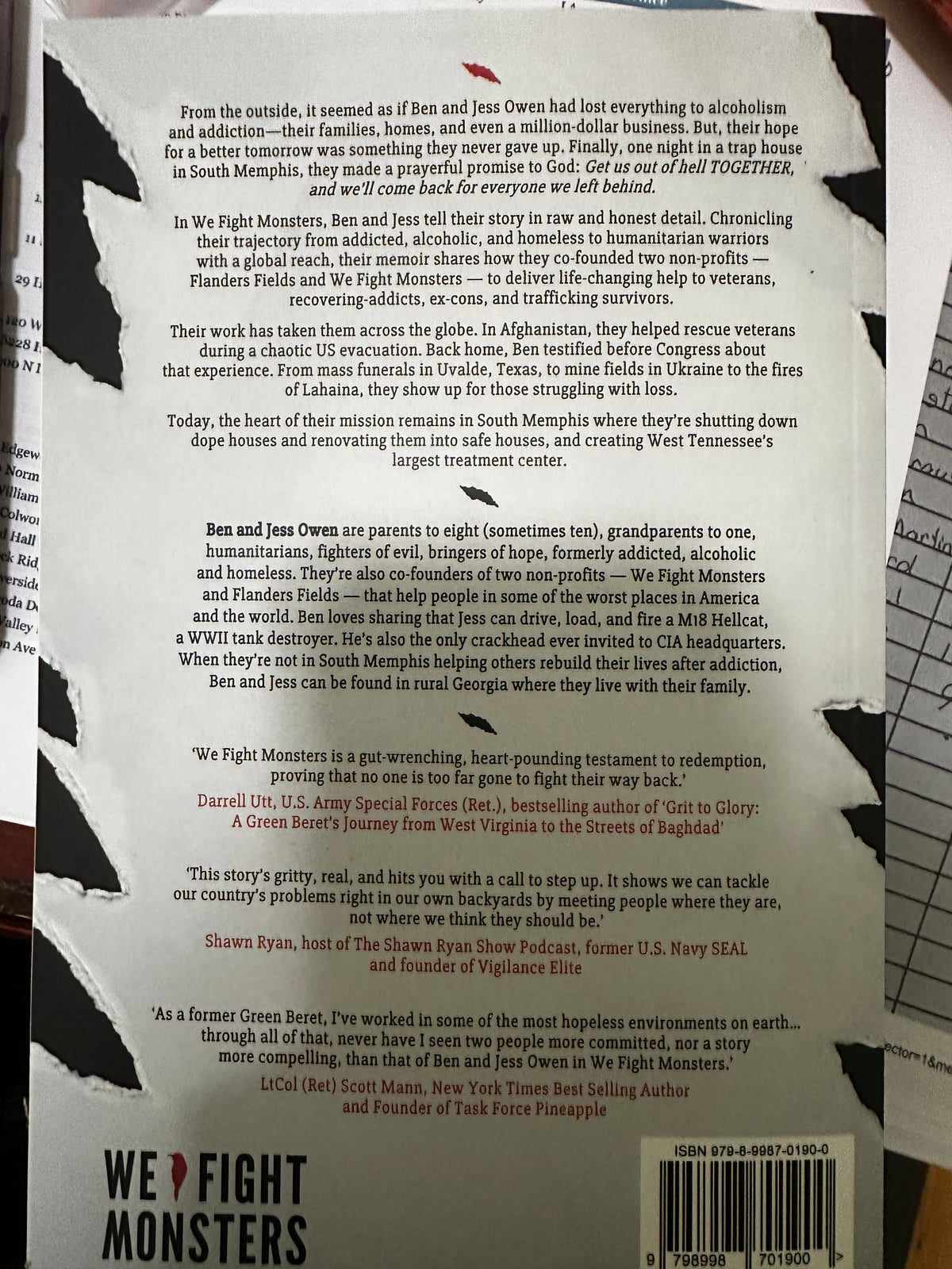 We Fight Monsters Book