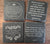 Four Slate We Fight Monsters Bible Verse Coasters