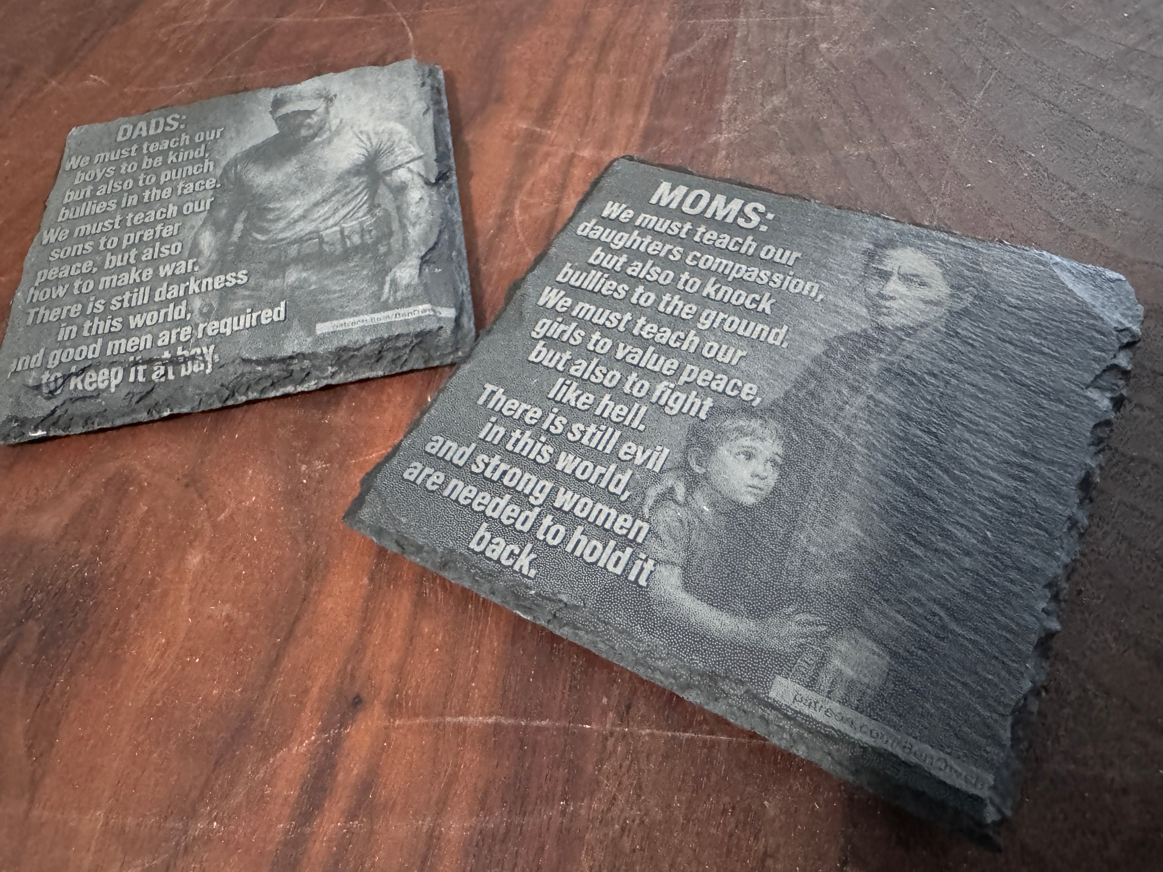 Parents are the Frontline: Limited Edition Stone Coasters made by Jess