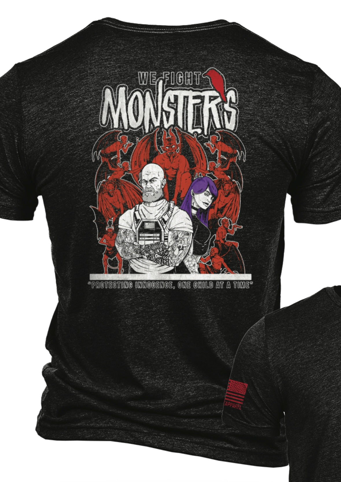 We Fight Monsters // Nine Line Apparel Collab Tee Shirt - Ben & Jess Anniversary Special