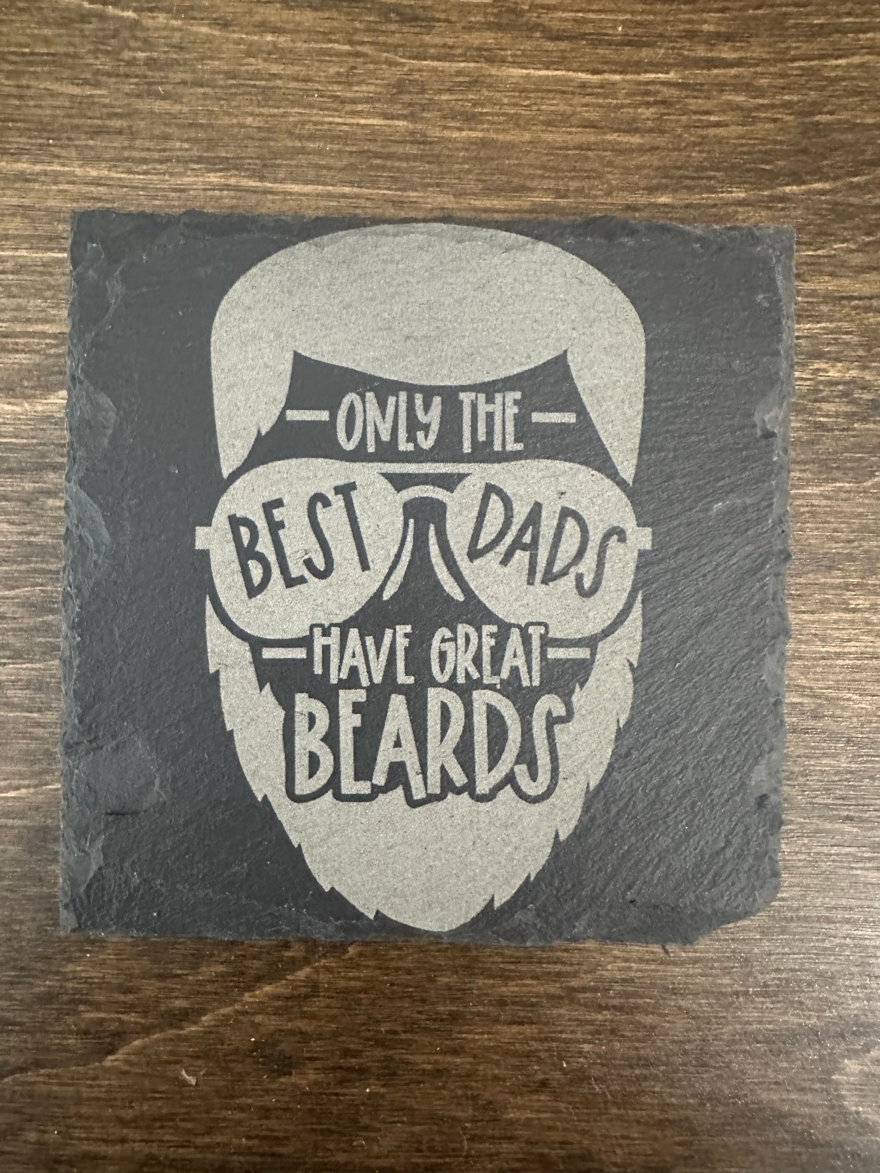 Bearded Dad Coasters - set of 4