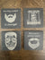 Bearded Dad Coasters - set of 4