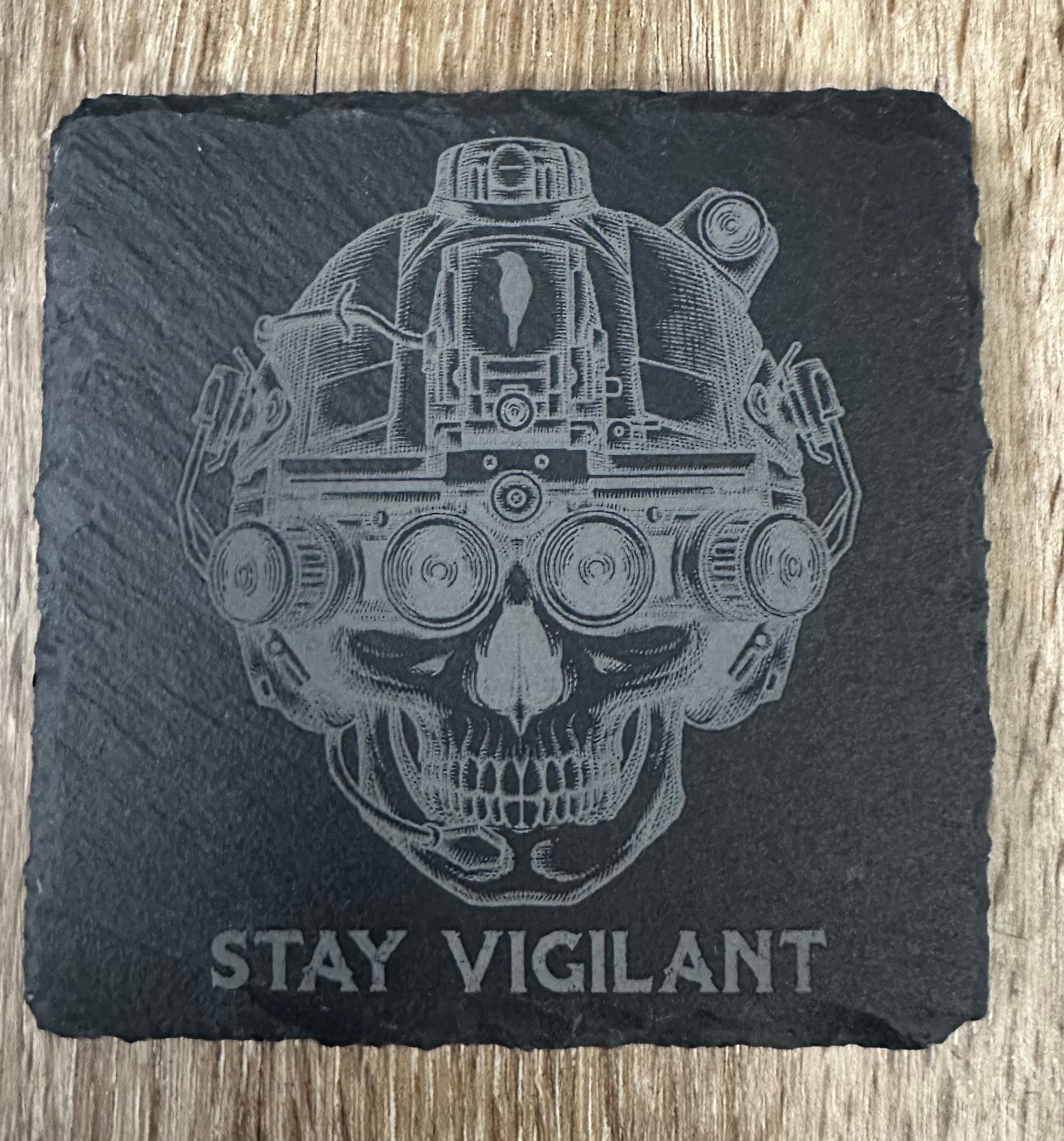 Four Slate We Fight Monsters Operator 2 Coasters