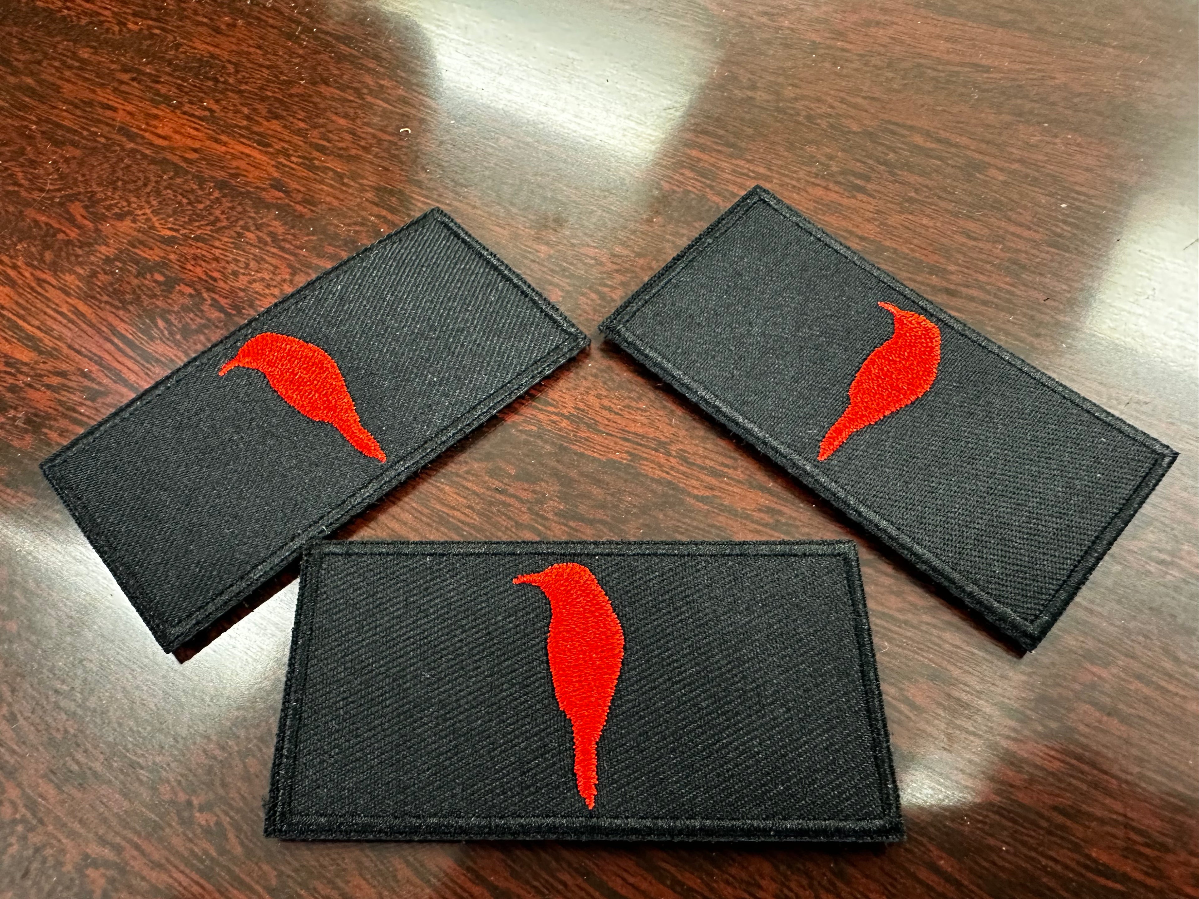We Fight Monsters Sparrow Patch Embroidered, Velcro Backed