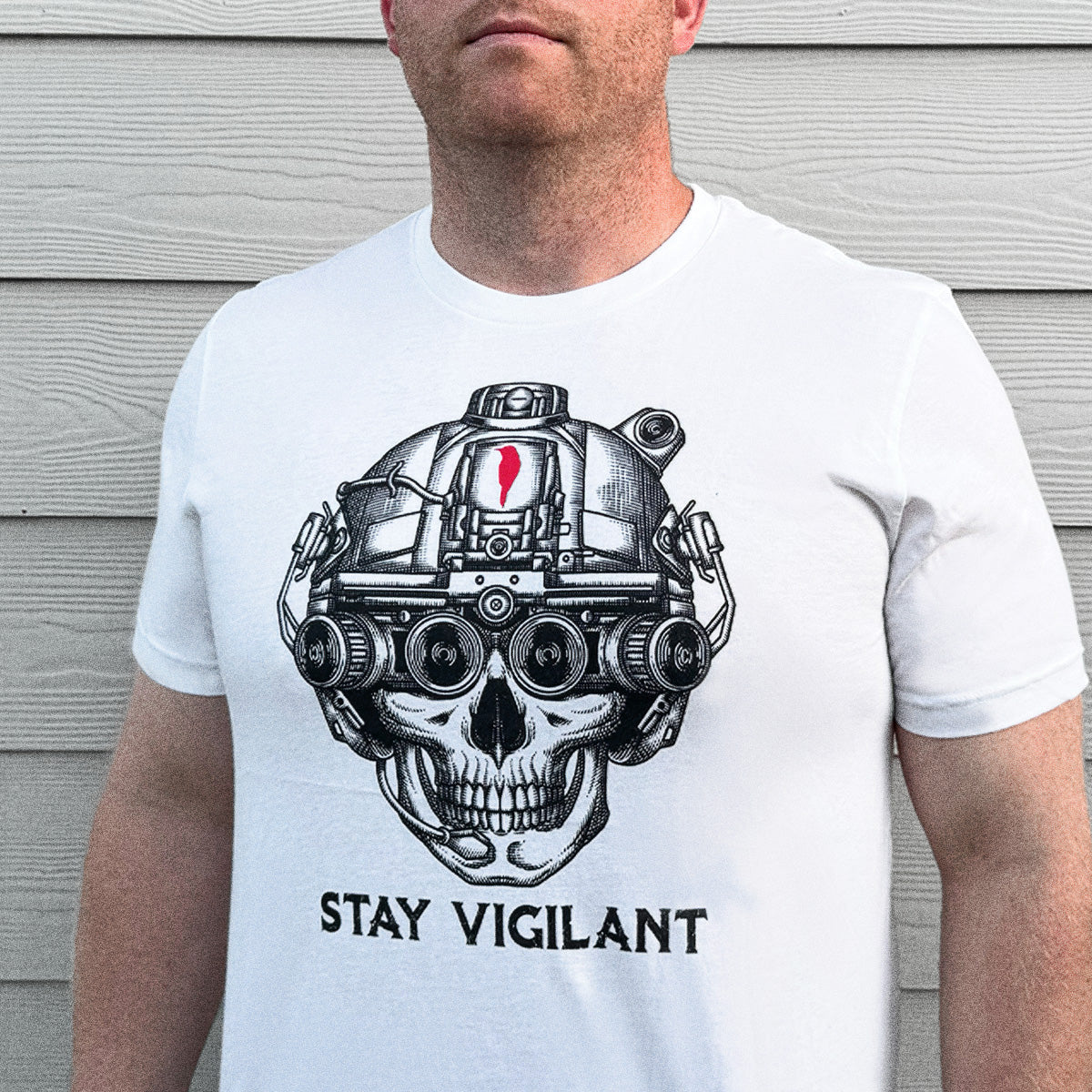 Stay Vigilant SOF Operator Skull Shirt