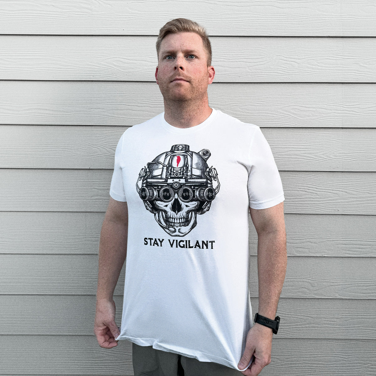 Stay Vigilant SOF Operator Skull Shirt