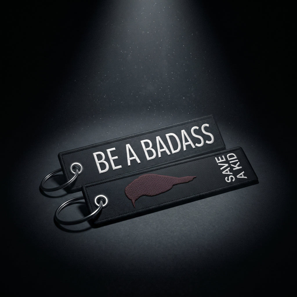 We Fight Monsters Be a Badass, Save a Kid - Remove Before Flight Tag