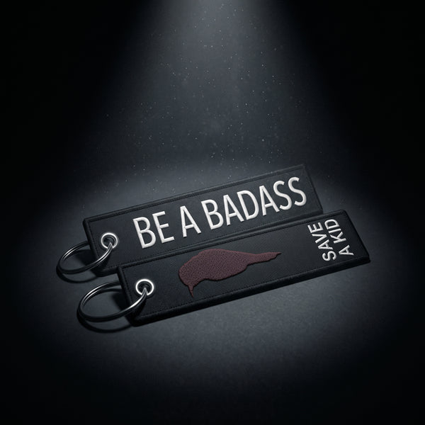 We Fight Monsters Be a Badass, Save a Kid - Remove Before Flight Tag