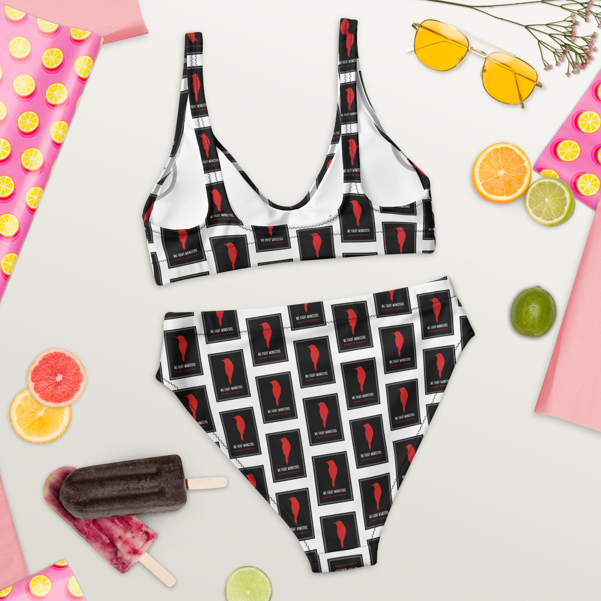 We Fight Monsters High-Waisted Bikini