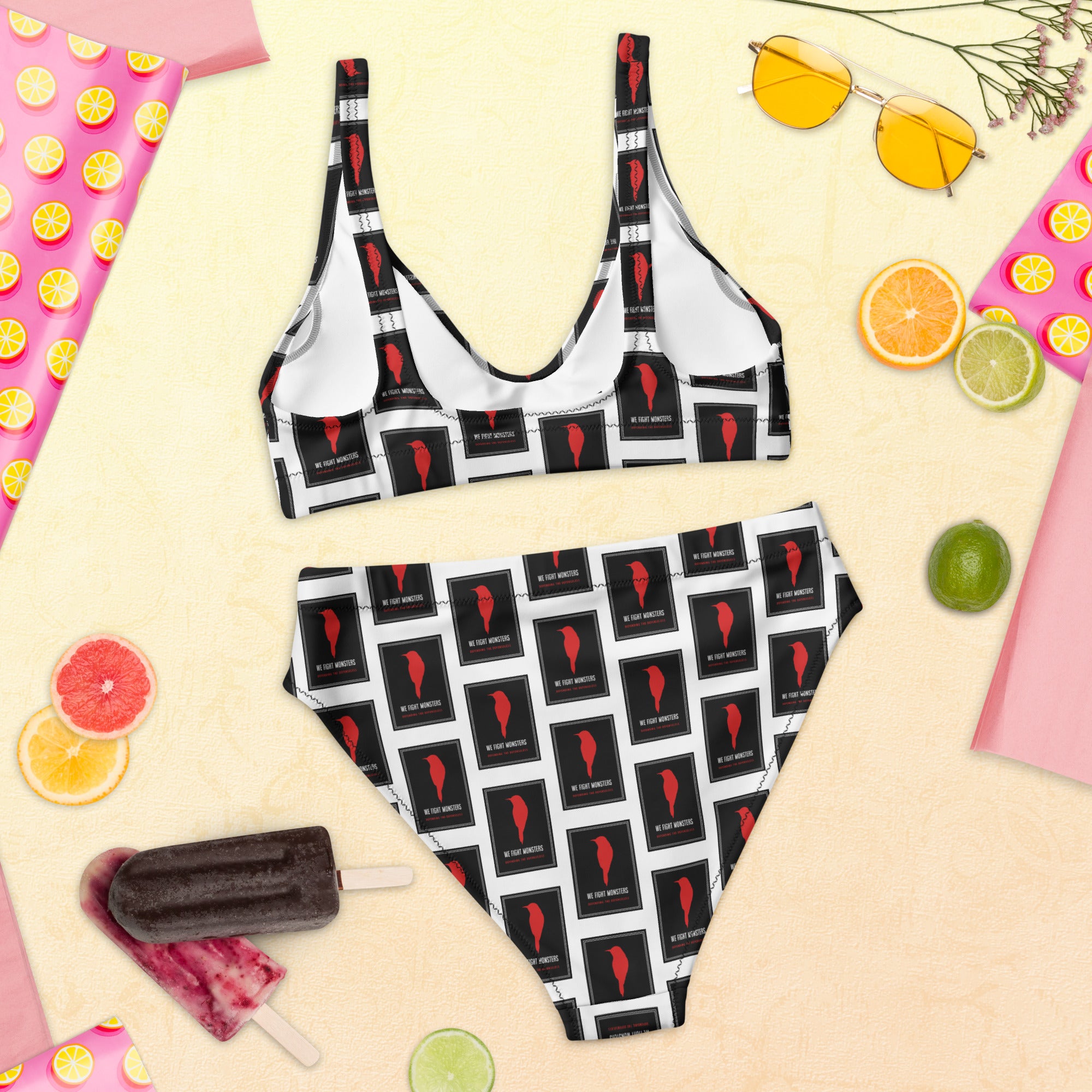 We Fight Monsters High-Waisted Bikini