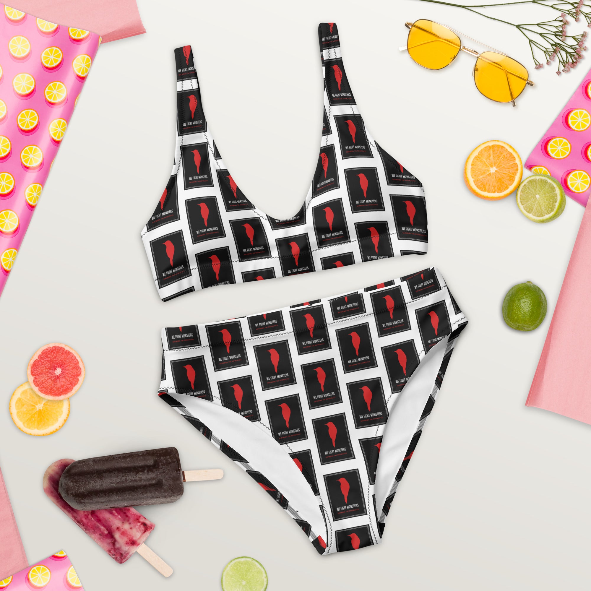 We Fight Monsters High-Waisted Bikini