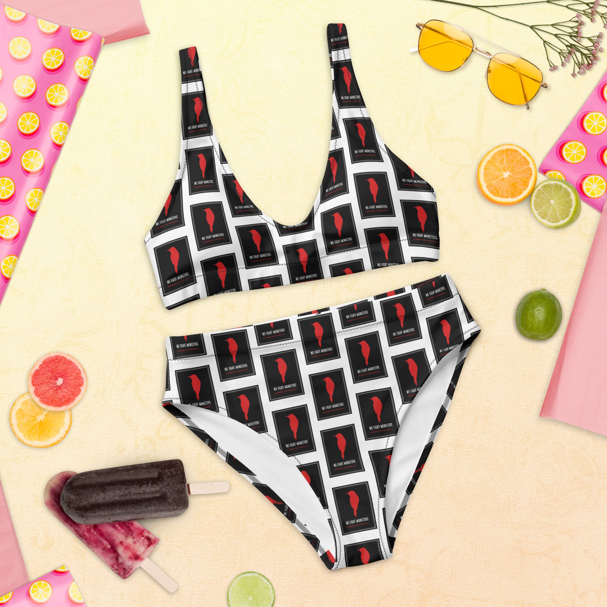 We Fight Monsters High-Waisted Bikini