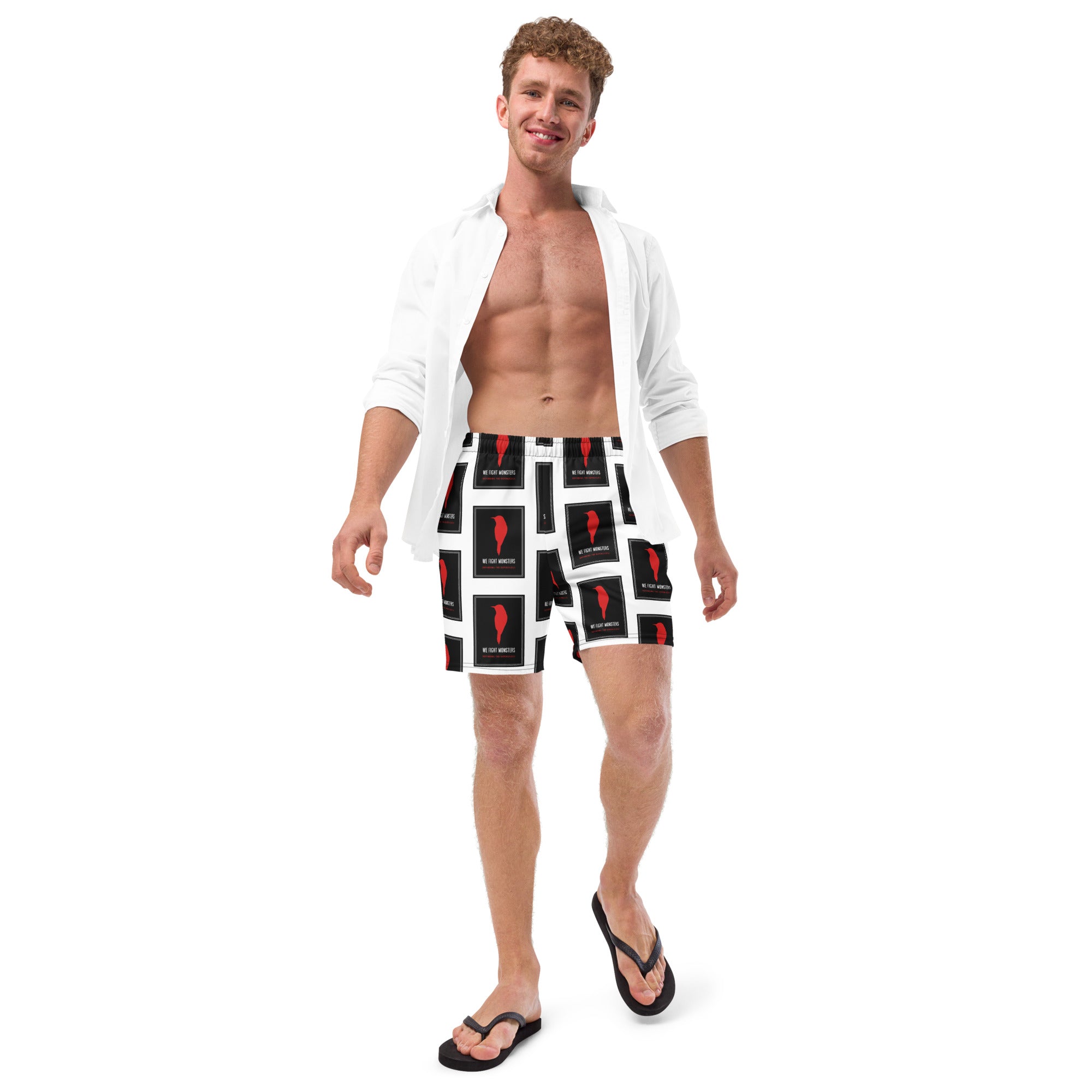 We Fight Monsters Men's Swim Trunks