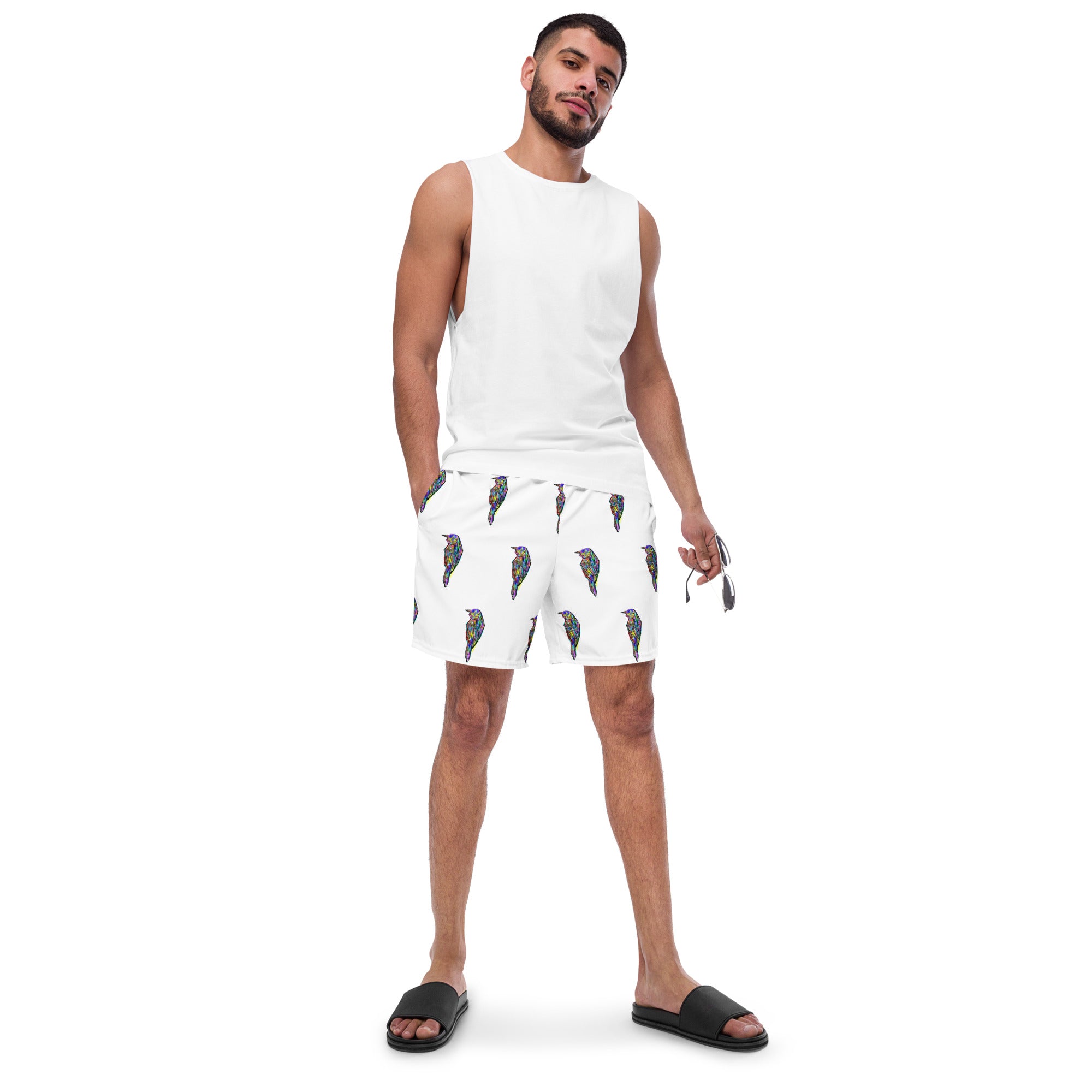 We Fight Monsters Graffiti Men's swim trunks