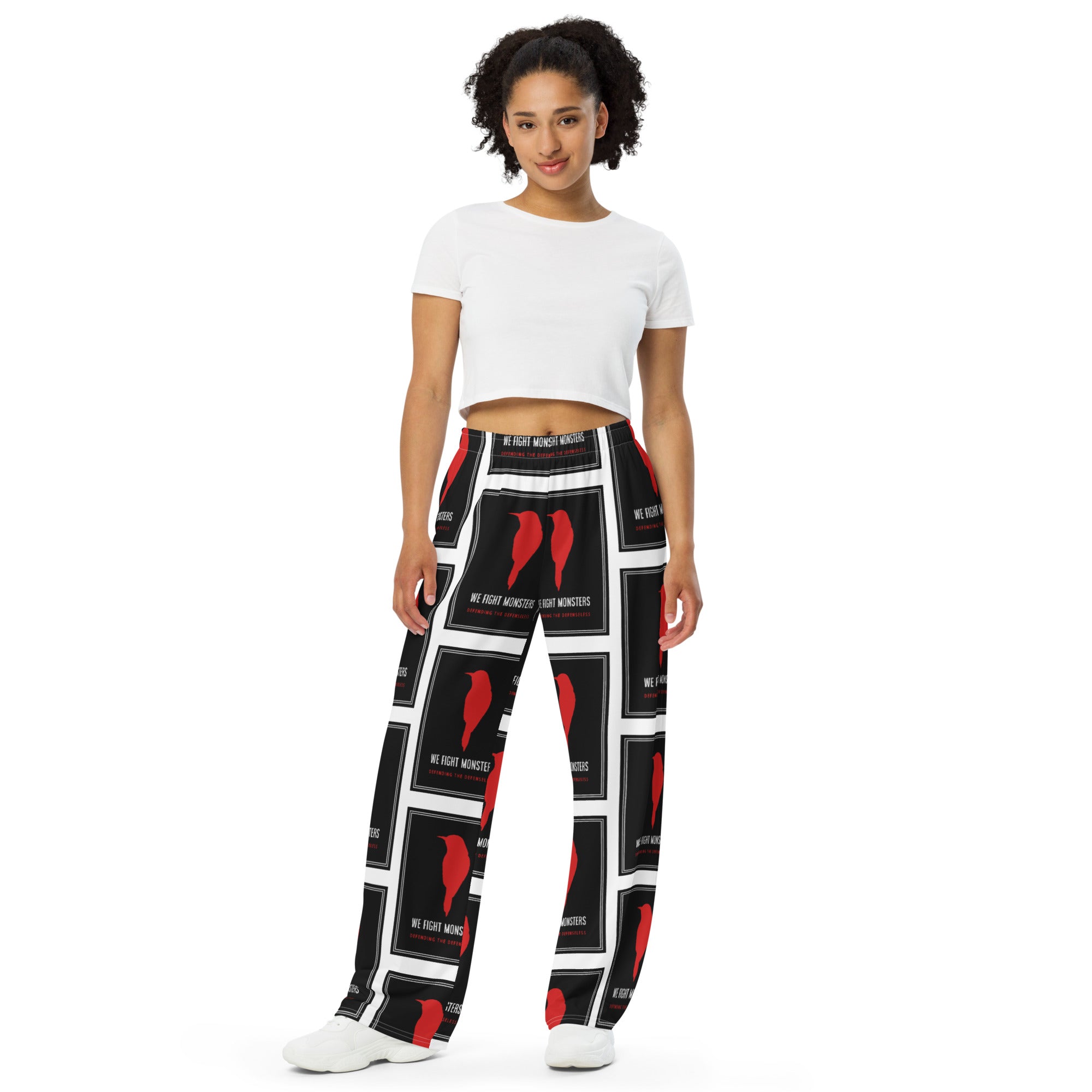 We Fight Monsters Wide-Leg Pajamas