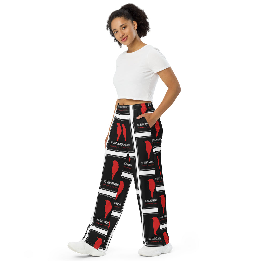 We Fight Monsters Wide-Leg Pajamas