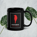 We Fight Monsters Black Glossy Mug