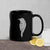 Word Sparrow Black Glossy Mug