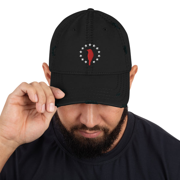 WFM Sparrow/ Stars Distressed Dad Hat