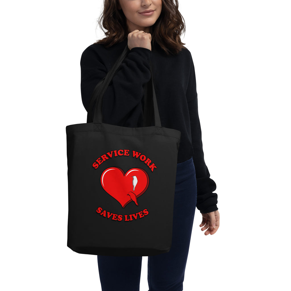 Service Work Saves Lives Eco Tote Bag
