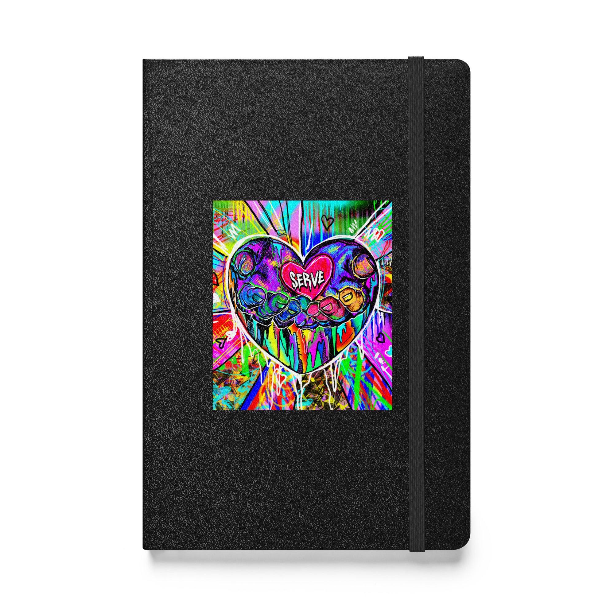 Graffiti Serve We Fight Monsters Hardcover Bound Notebook