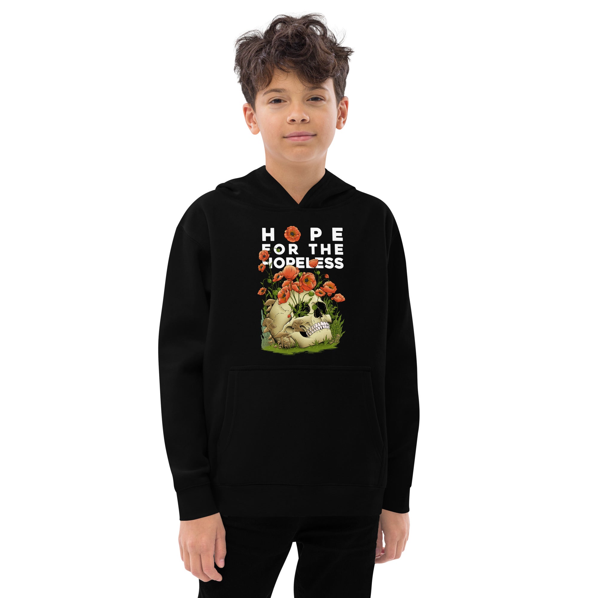 Hope For The Hopeless Kids Fleece Hoodie