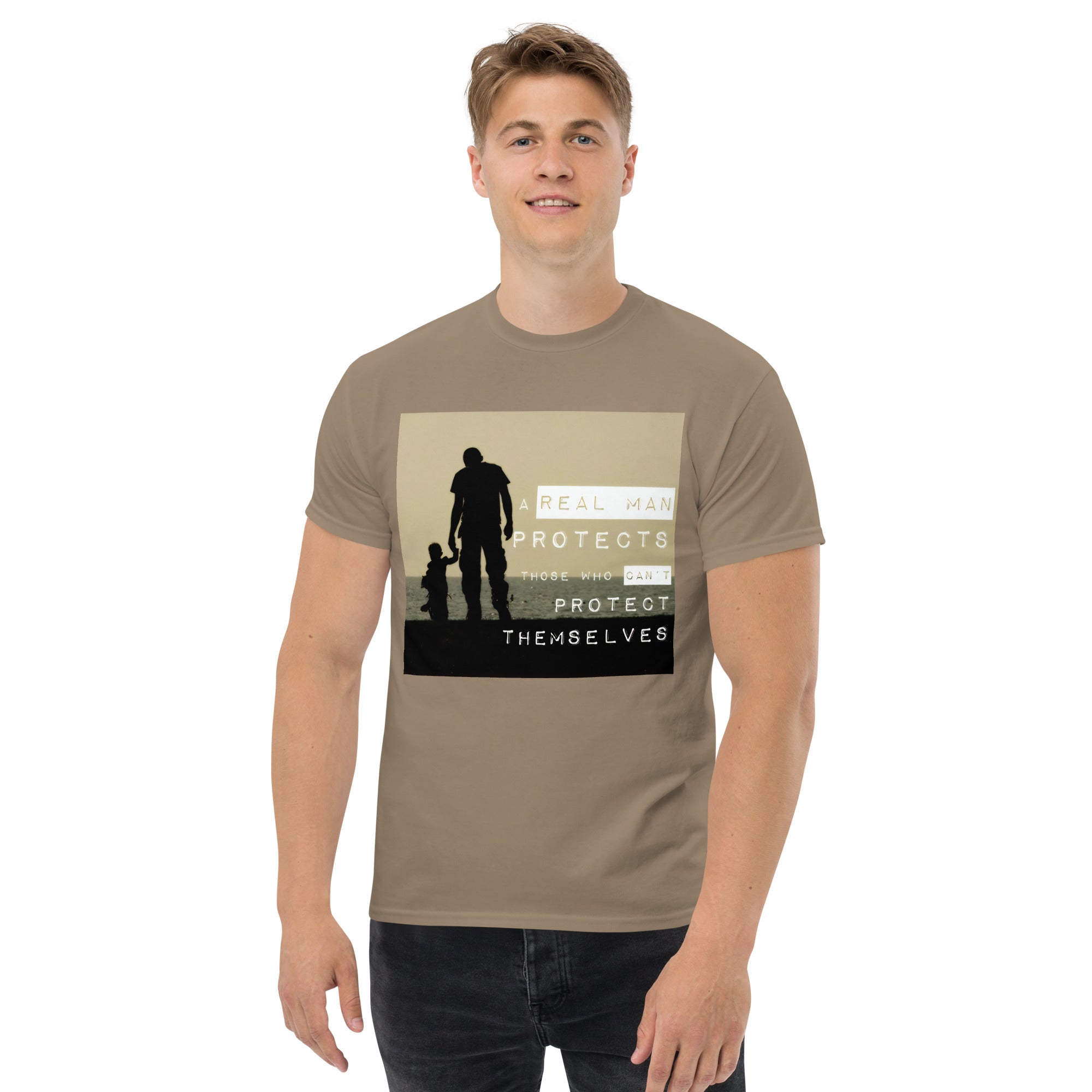 Real Men Protect - We Fight Monsters Mission Tee