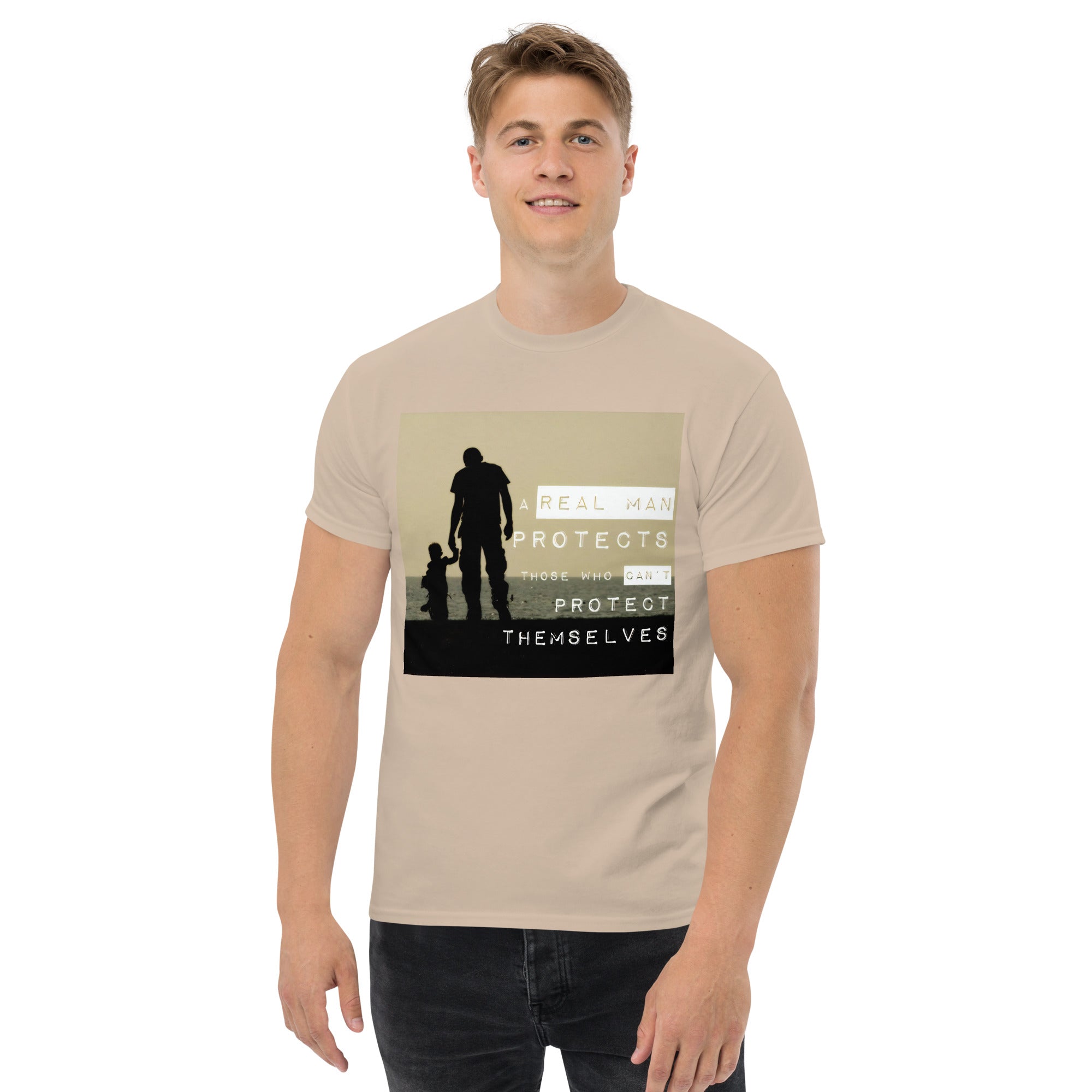 Real Men Protect - We Fight Monsters Mission Tee