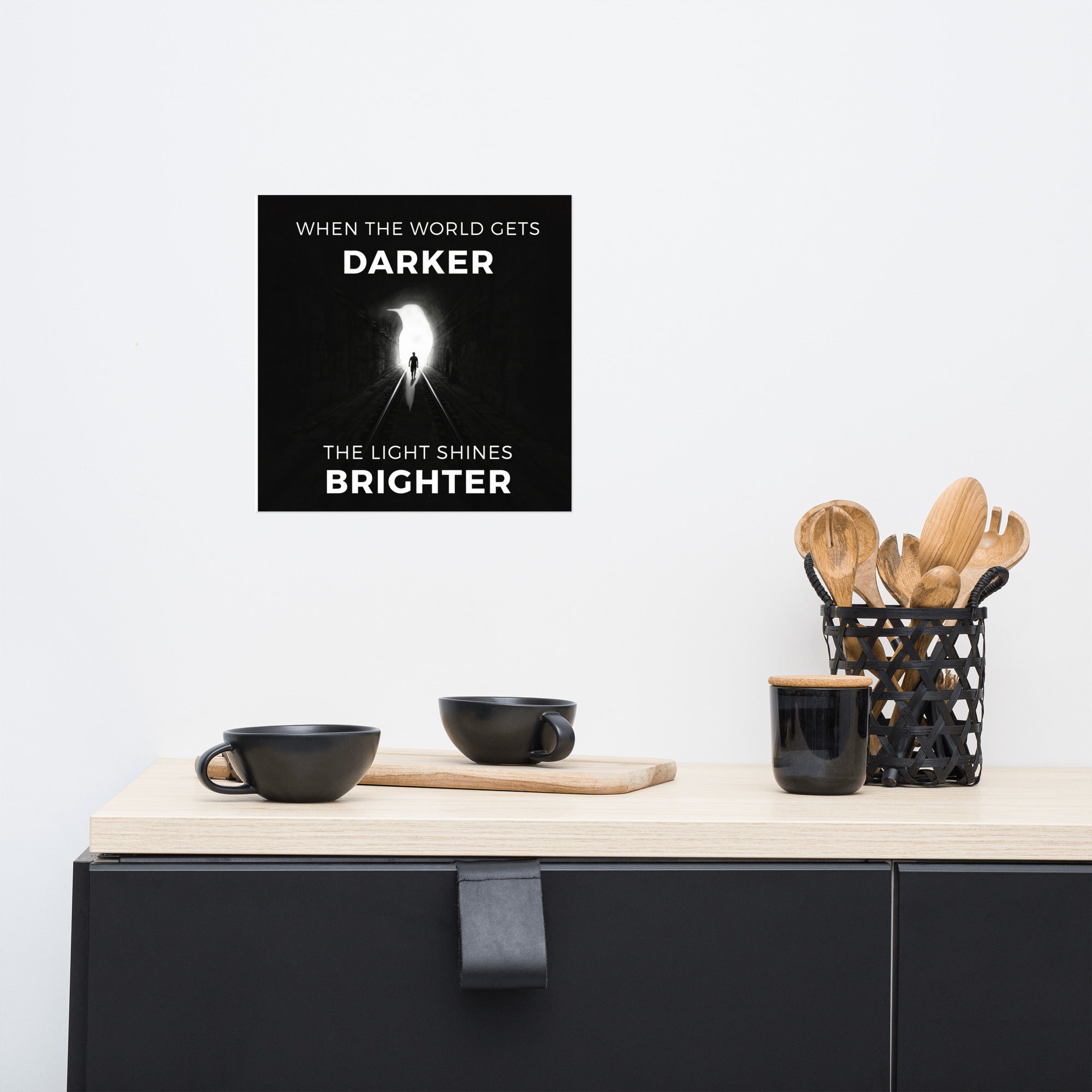 When the World Gets Darker, the Light Shines Brighter - We Fight Monsters Poster