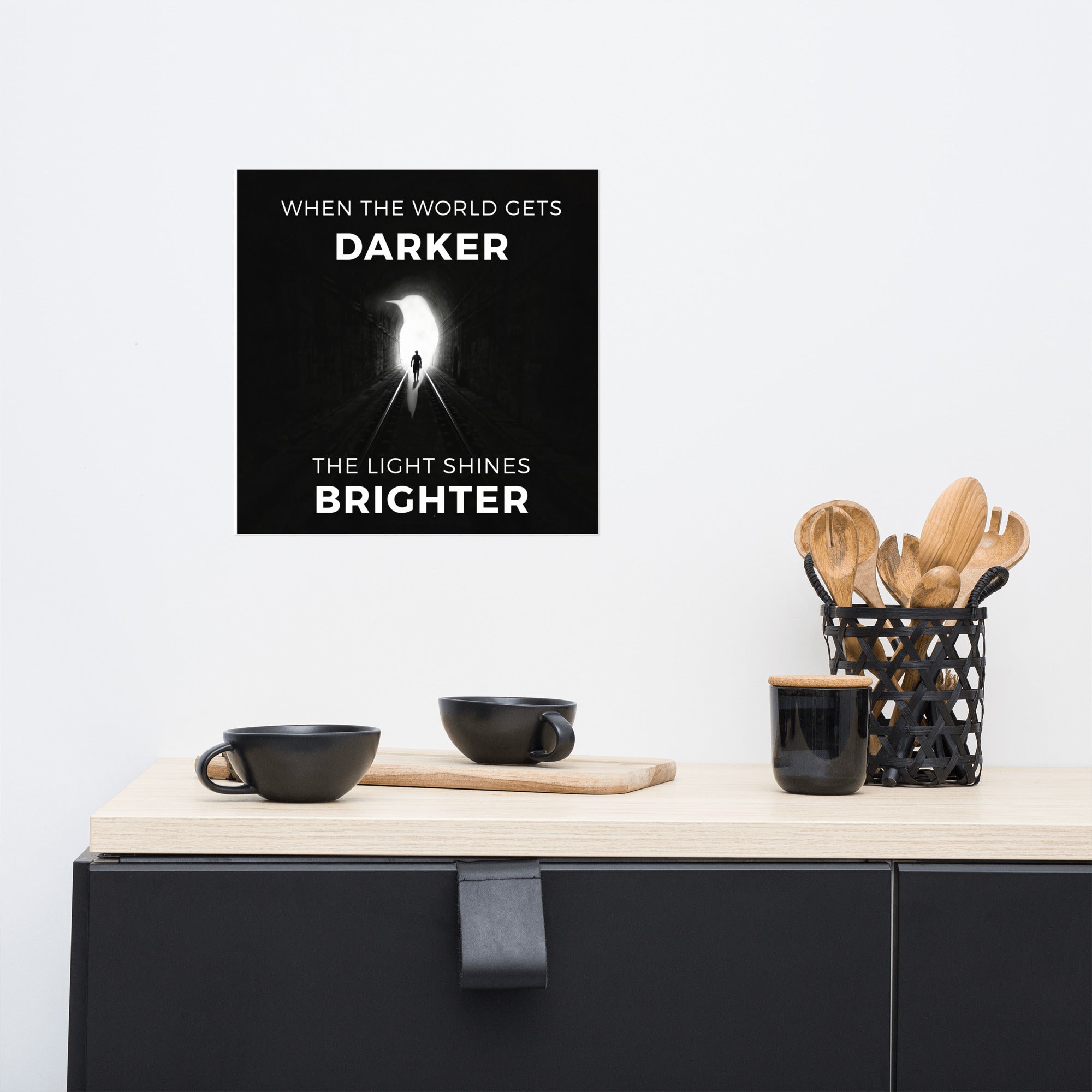When the World Gets Darker, the Light Shines Brighter - We Fight Monsters Poster