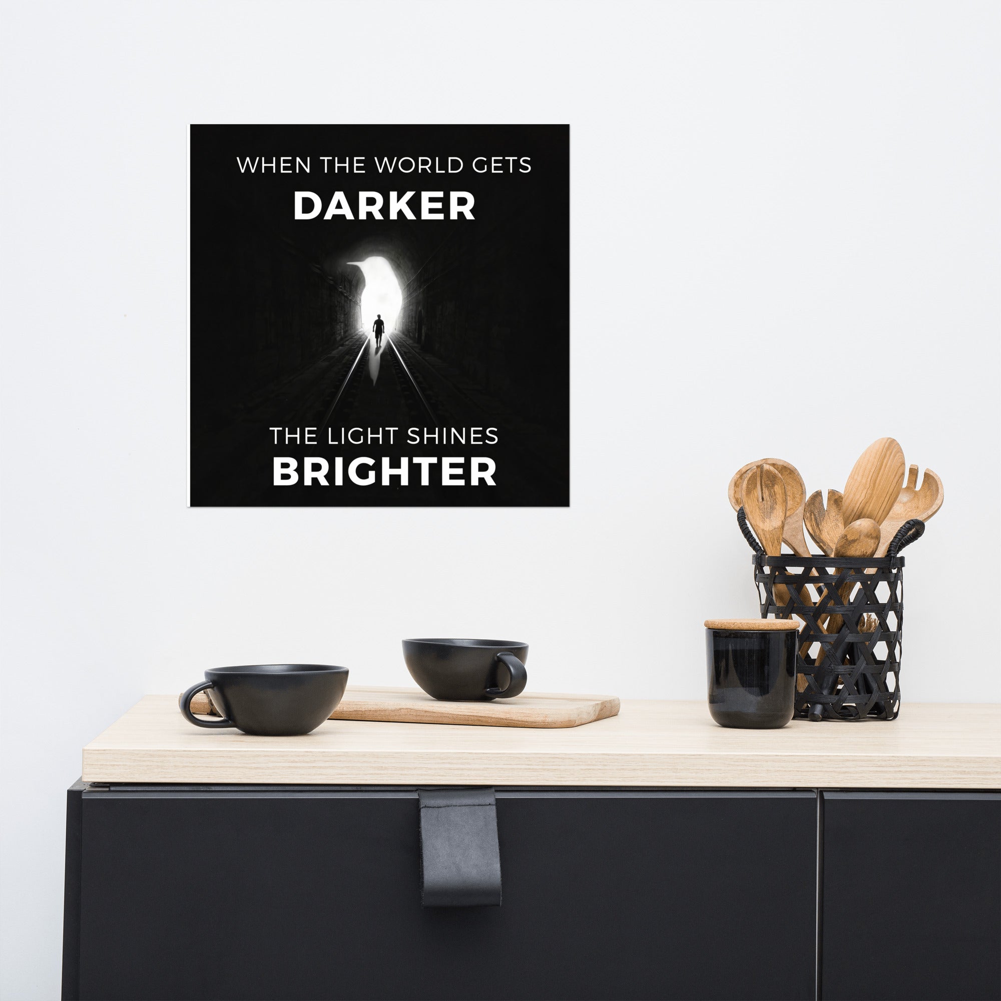 When the World Gets Darker, the Light Shines Brighter - We Fight Monsters Poster