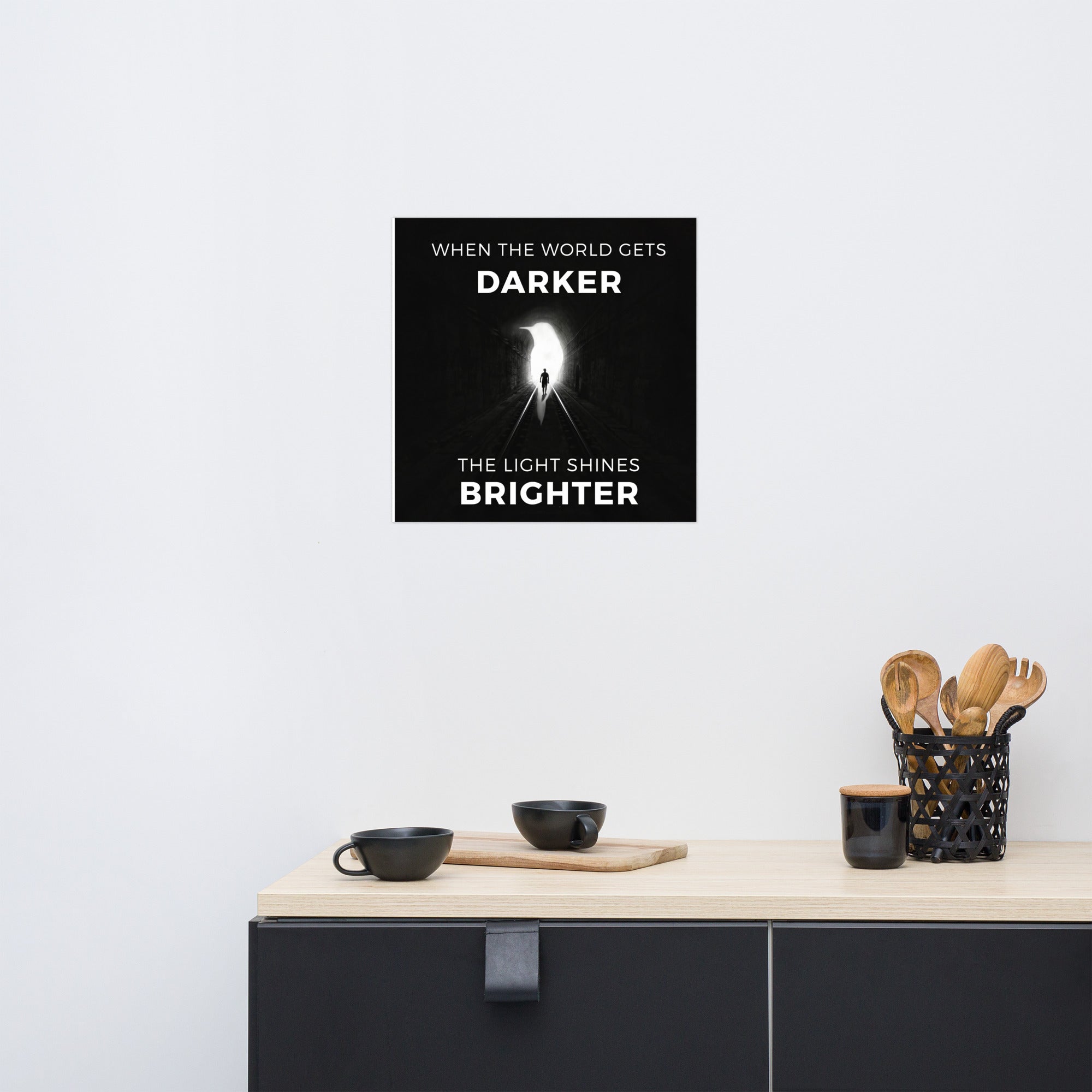 When the World Gets Darker, the Light Shines Brighter - We Fight Monsters Poster