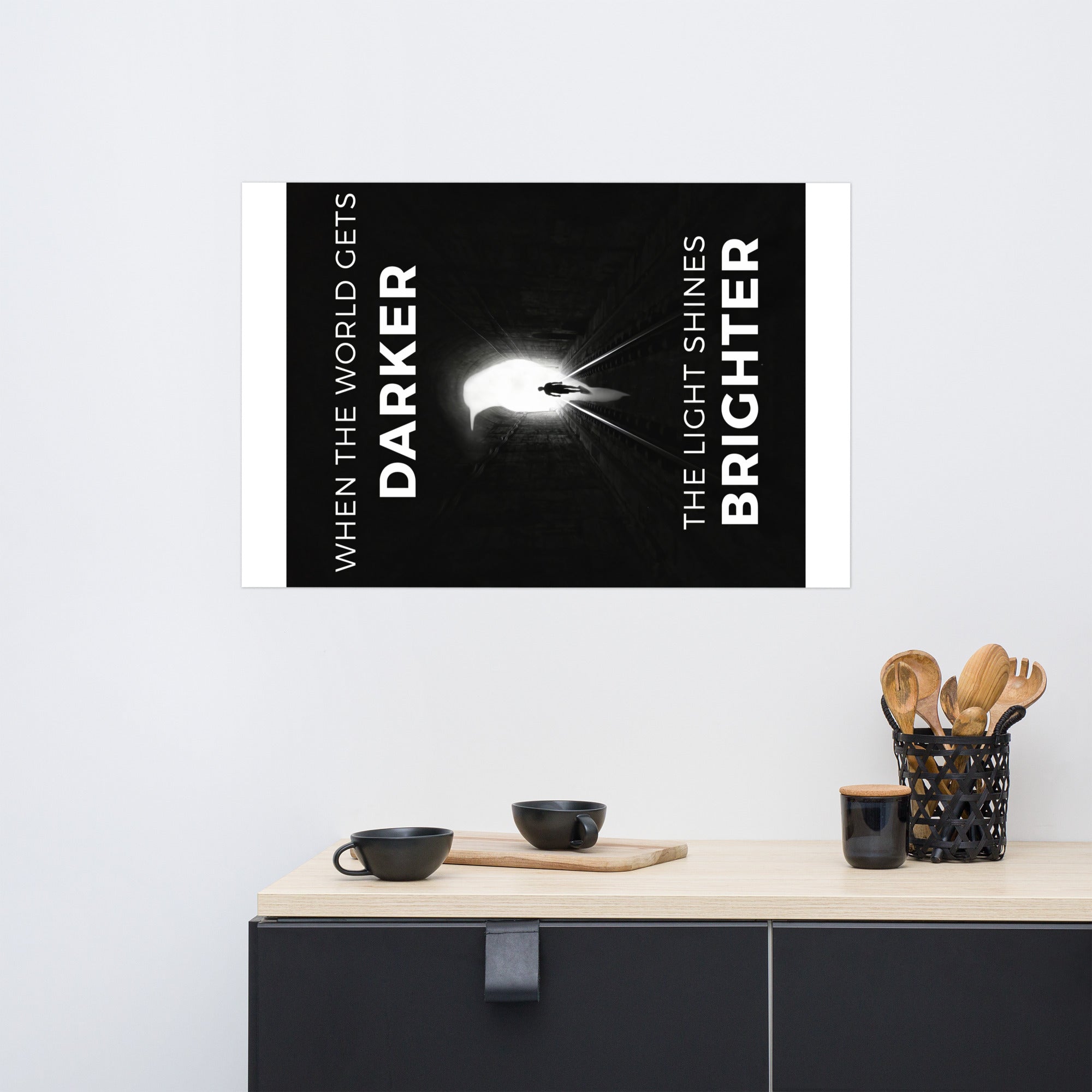 When the World Gets Darker, the Light Shines Brighter - We Fight Monsters Poster