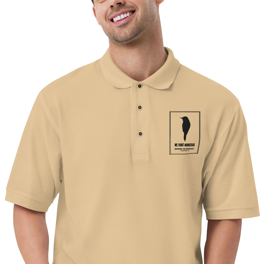 We Fight Monsters Logo Men's Premium Polo