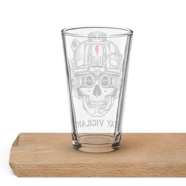 Stay Vigilant Shaker Pint Glass 16oz