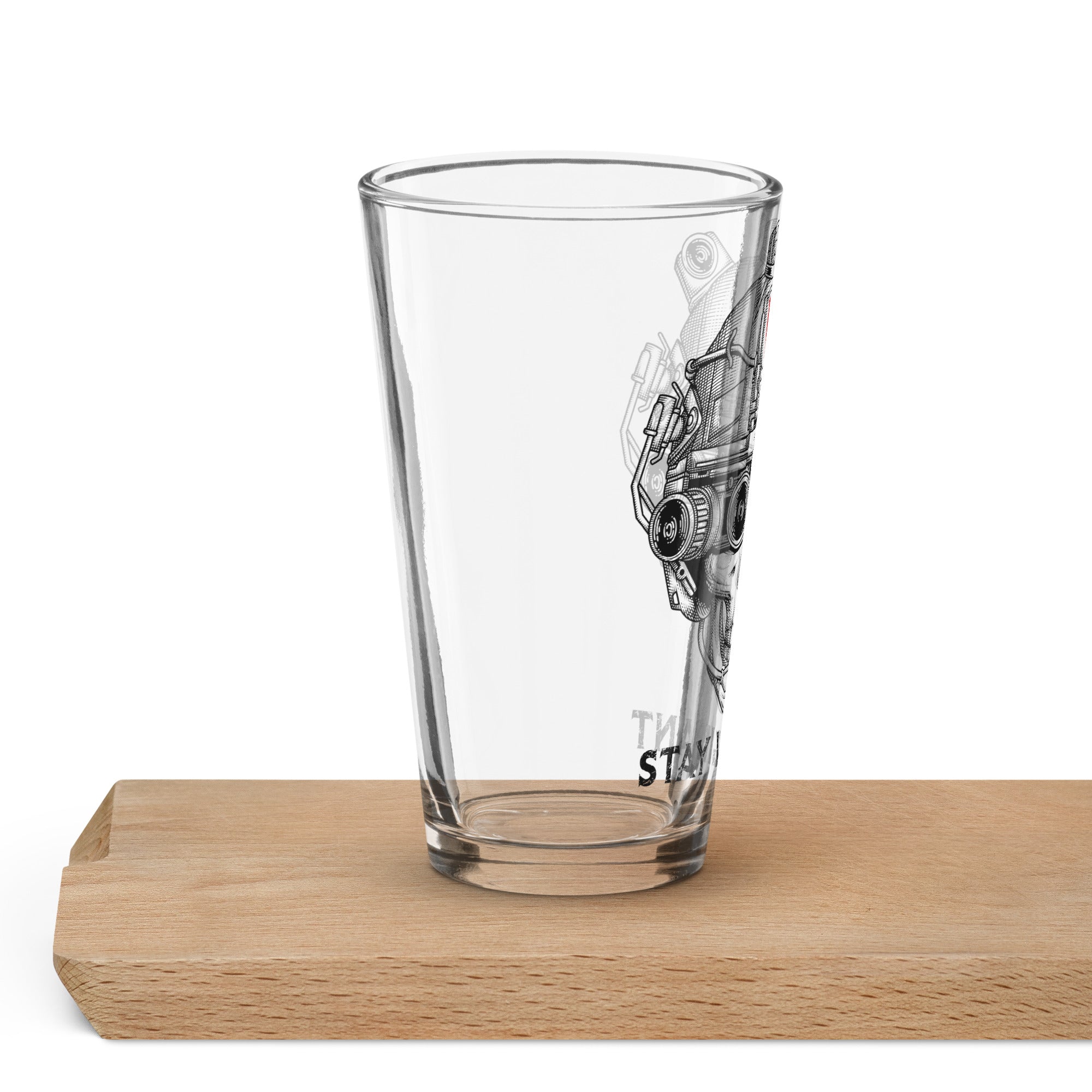 Stay Vigilant Shaker Pint Glass 16oz