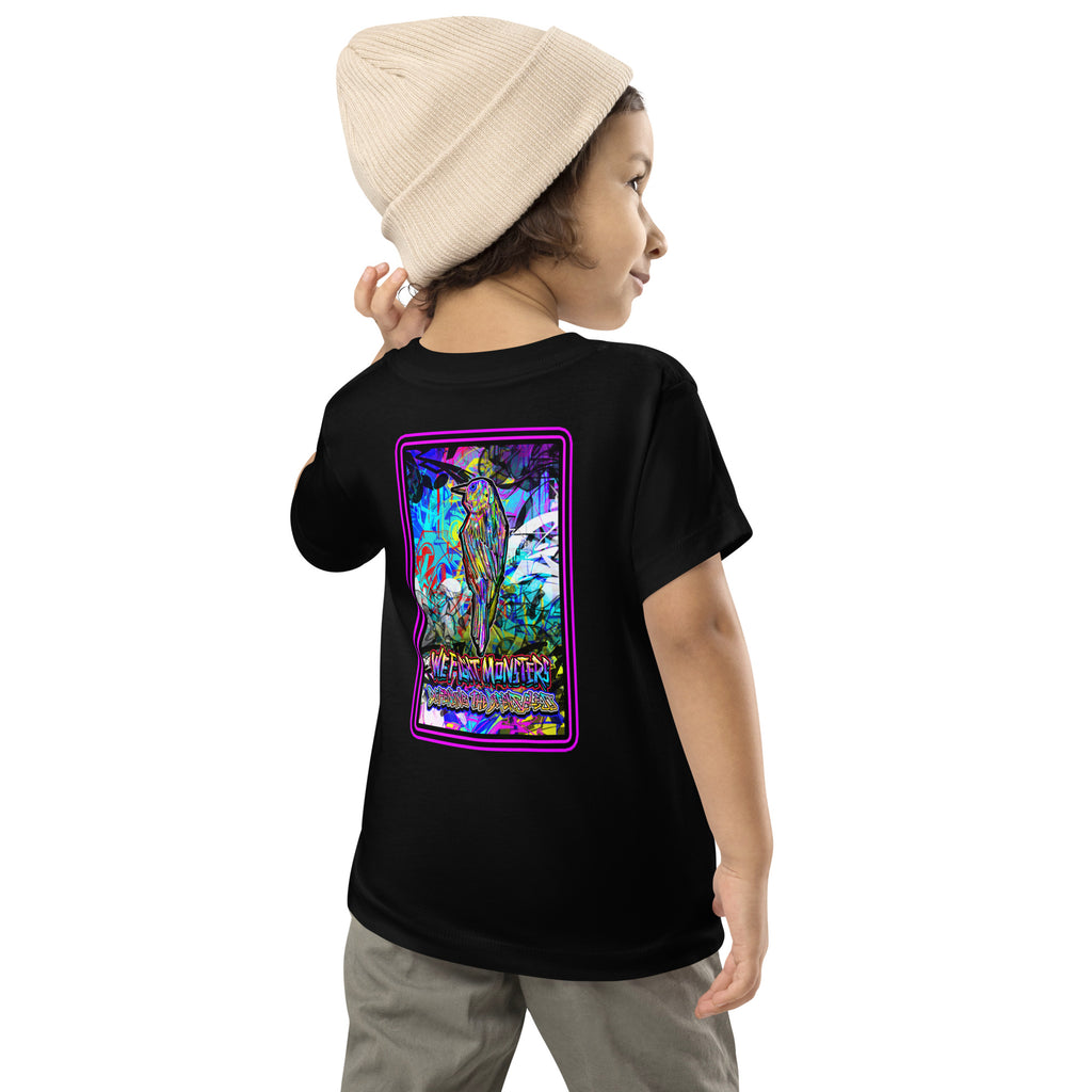 Graffiti Serve We Fight Monsters Toddler Short Sleeve Tee