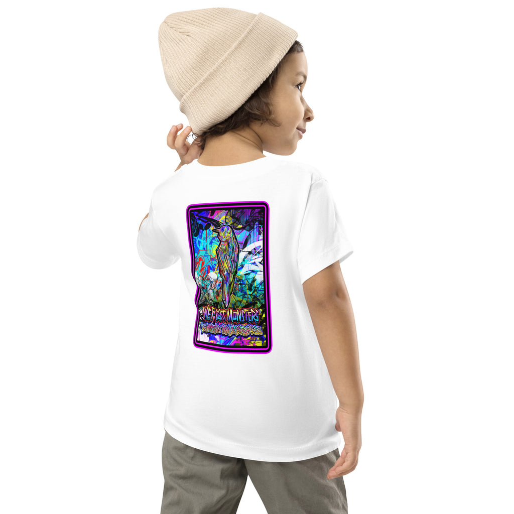 Graffiti Serve We Fight Monsters Toddler Short Sleeve Tee