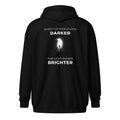 When The World Gets Darker Heavy Blend Zip Hoodie