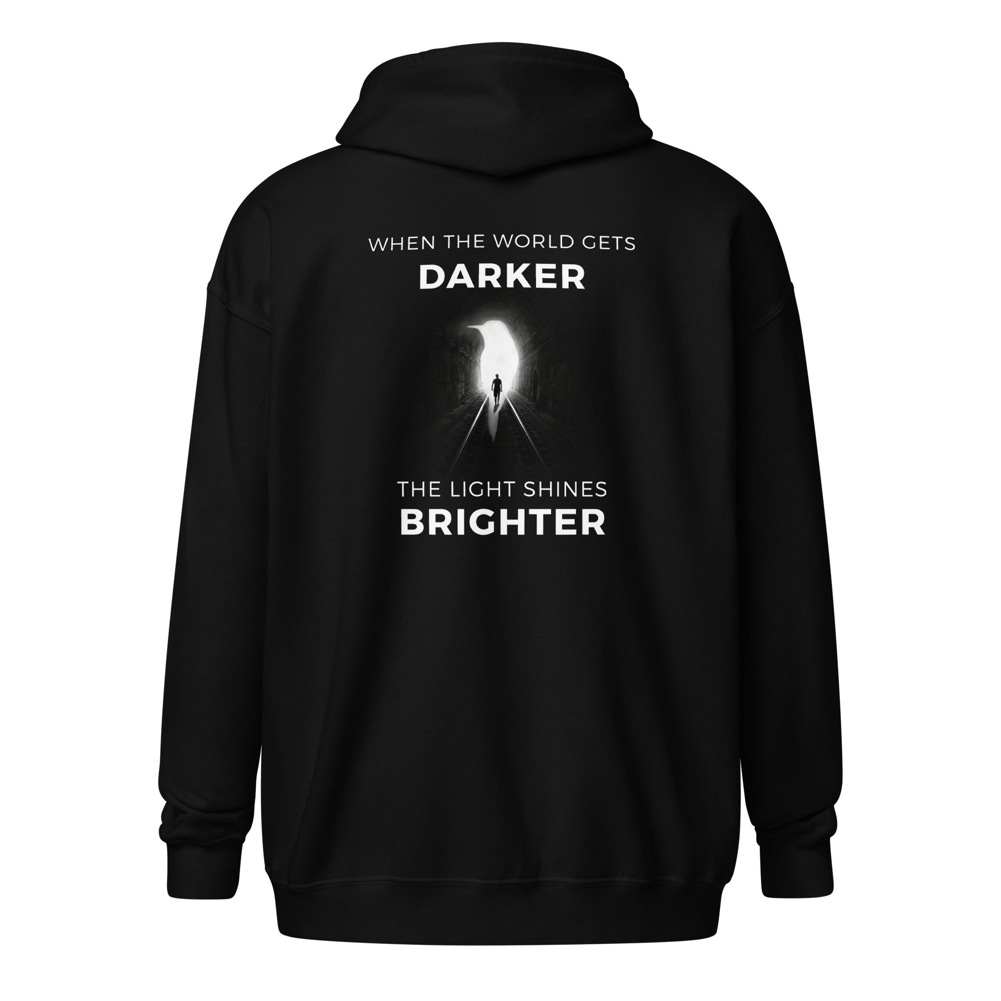 When The World Gets Darker Heavy Blend Zip Hoodie