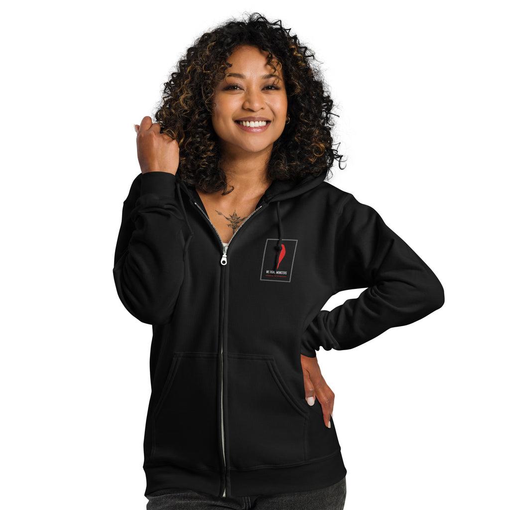 Isaiah 6:8 Here am I; Send Me - We Fight Monsters Heavy Zipper Hoodie