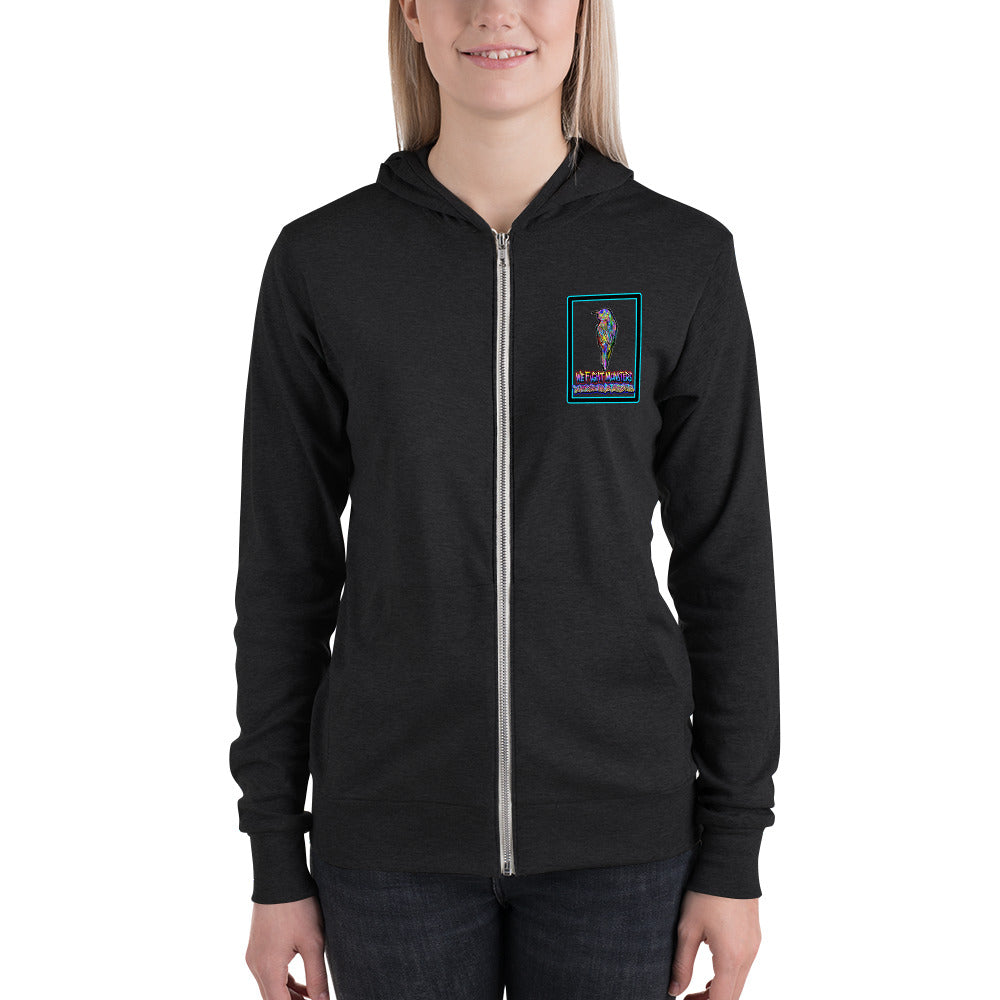 Graffiti Serve We Fight Monsters Zip Hoodie