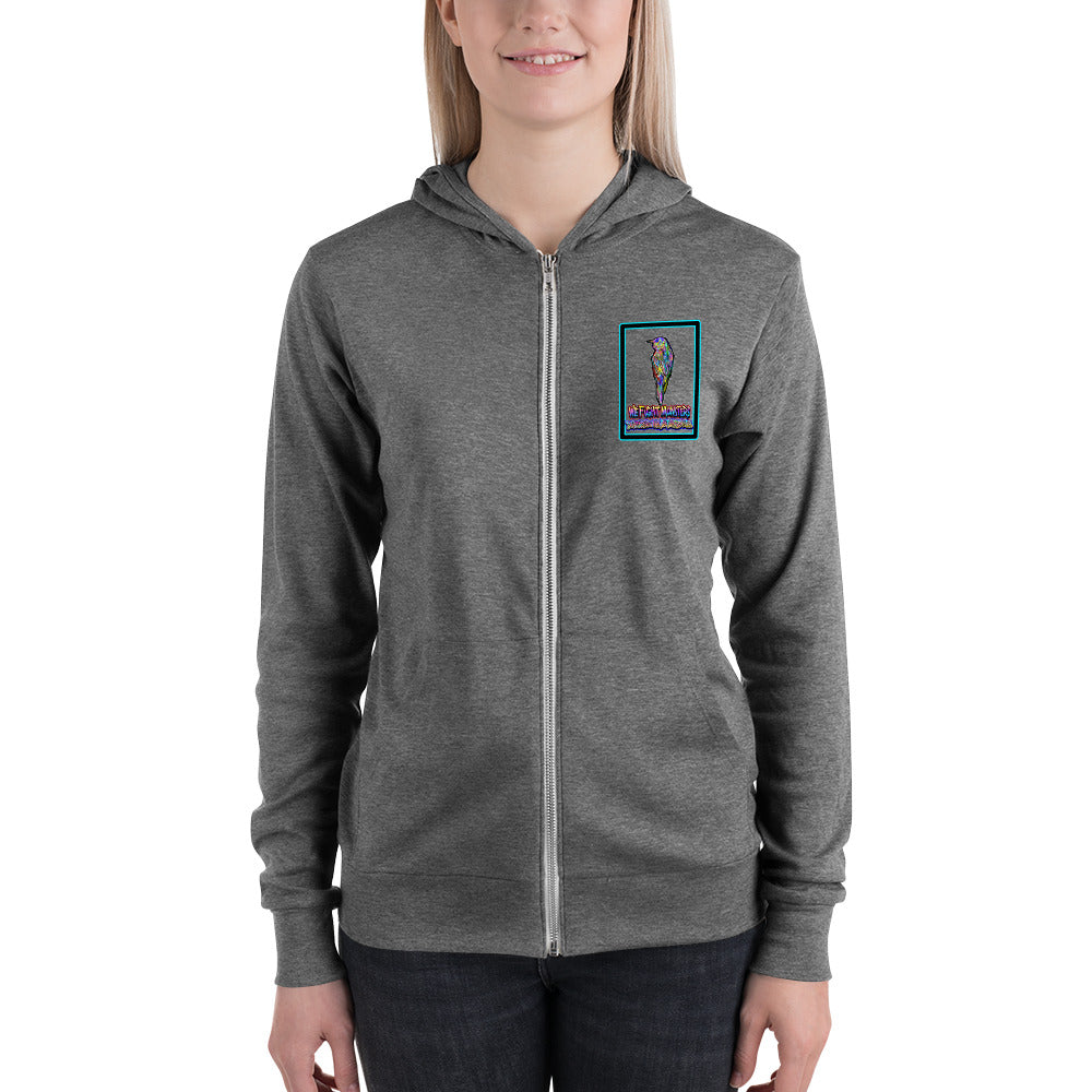 Graffiti Serve We Fight Monsters Zip Hoodie