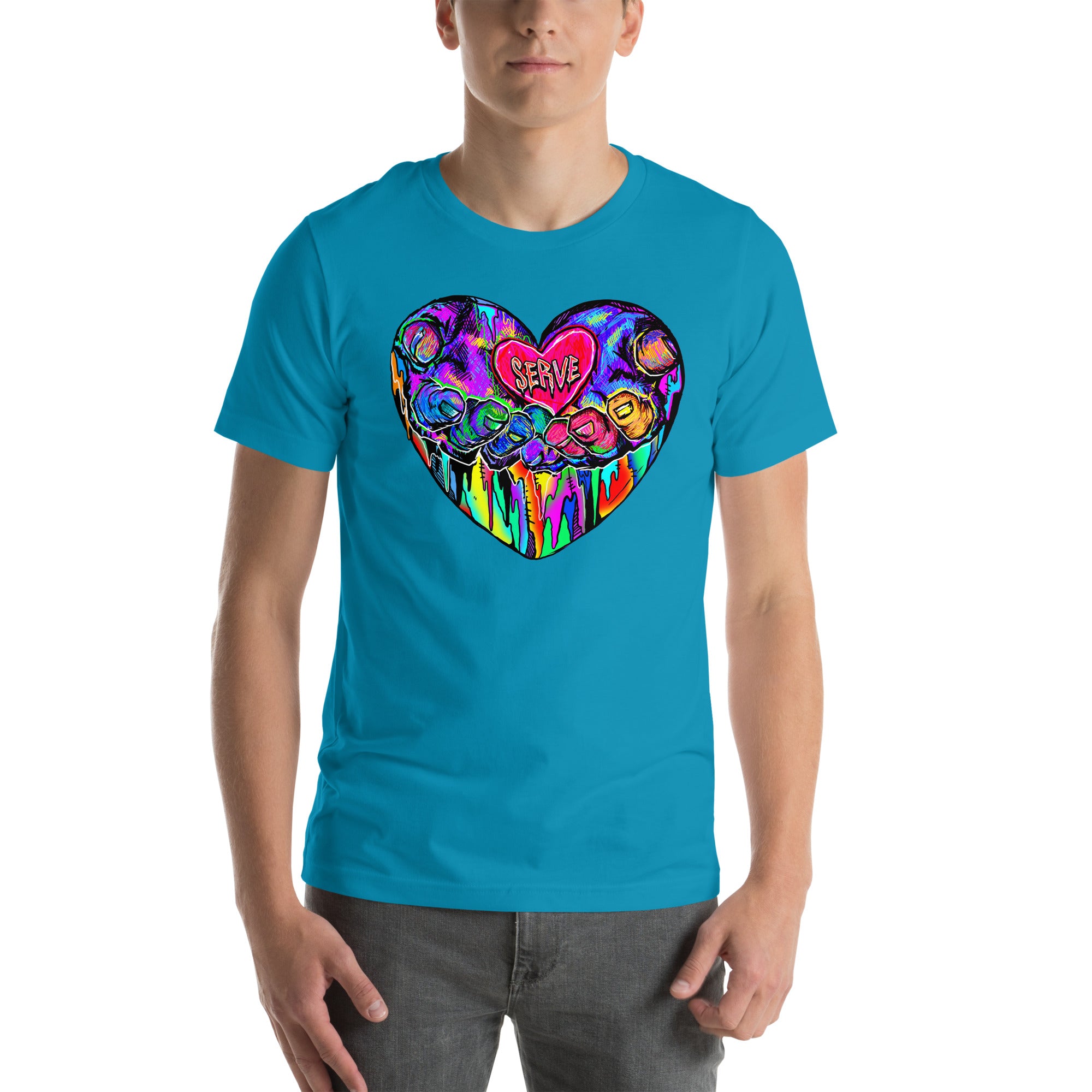 Graffiti Serve We Fight Monsters Men/Women Shirt