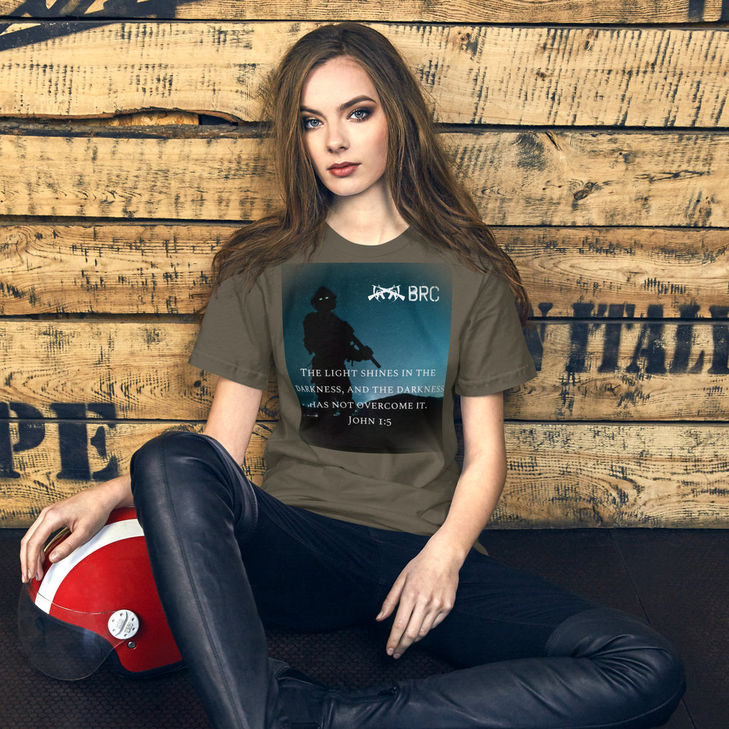 BlackRifle Co John 1:5 The Light Shines We Fight Monsters Tee