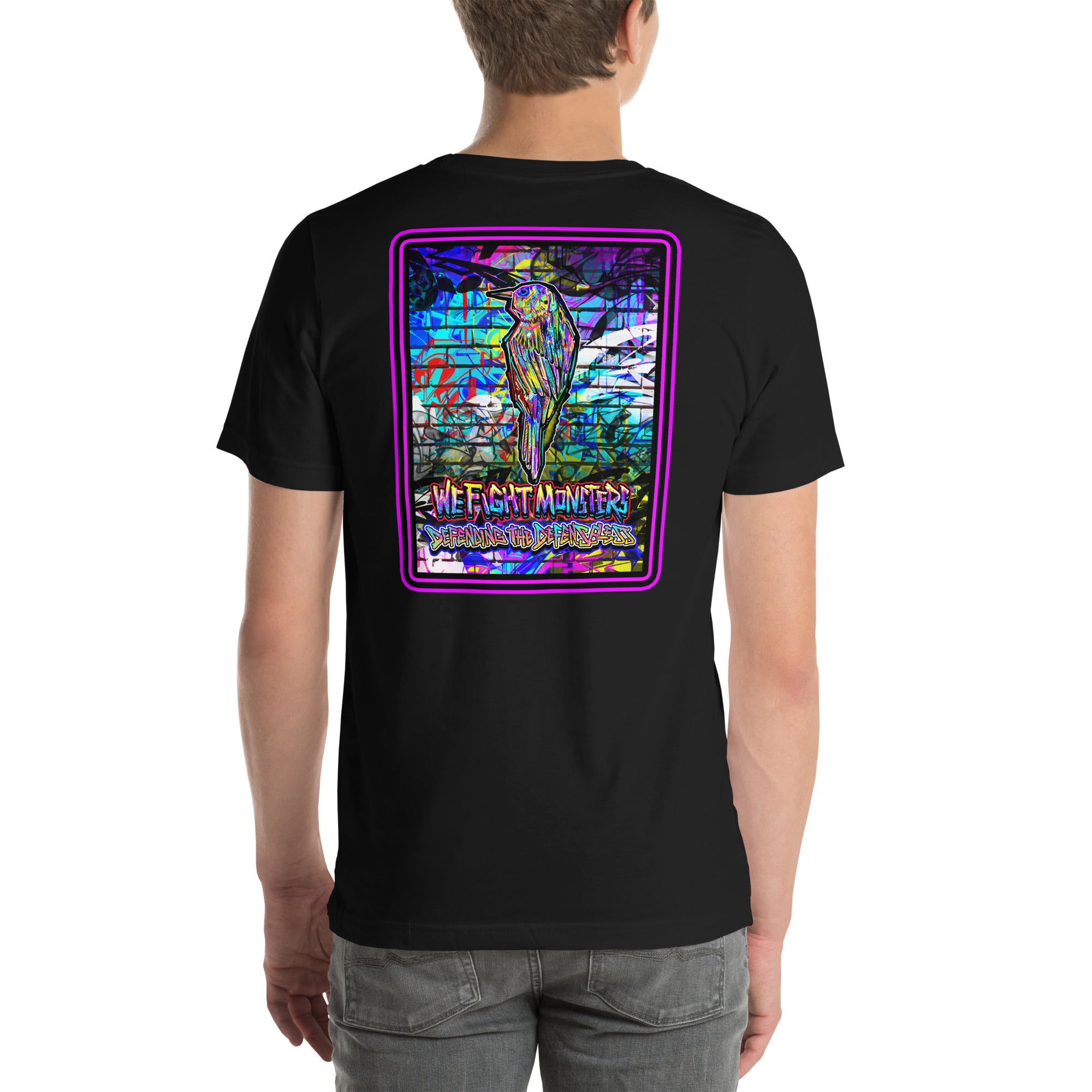 Graffiti Serve We Fight Monsters Men/Women Shirt