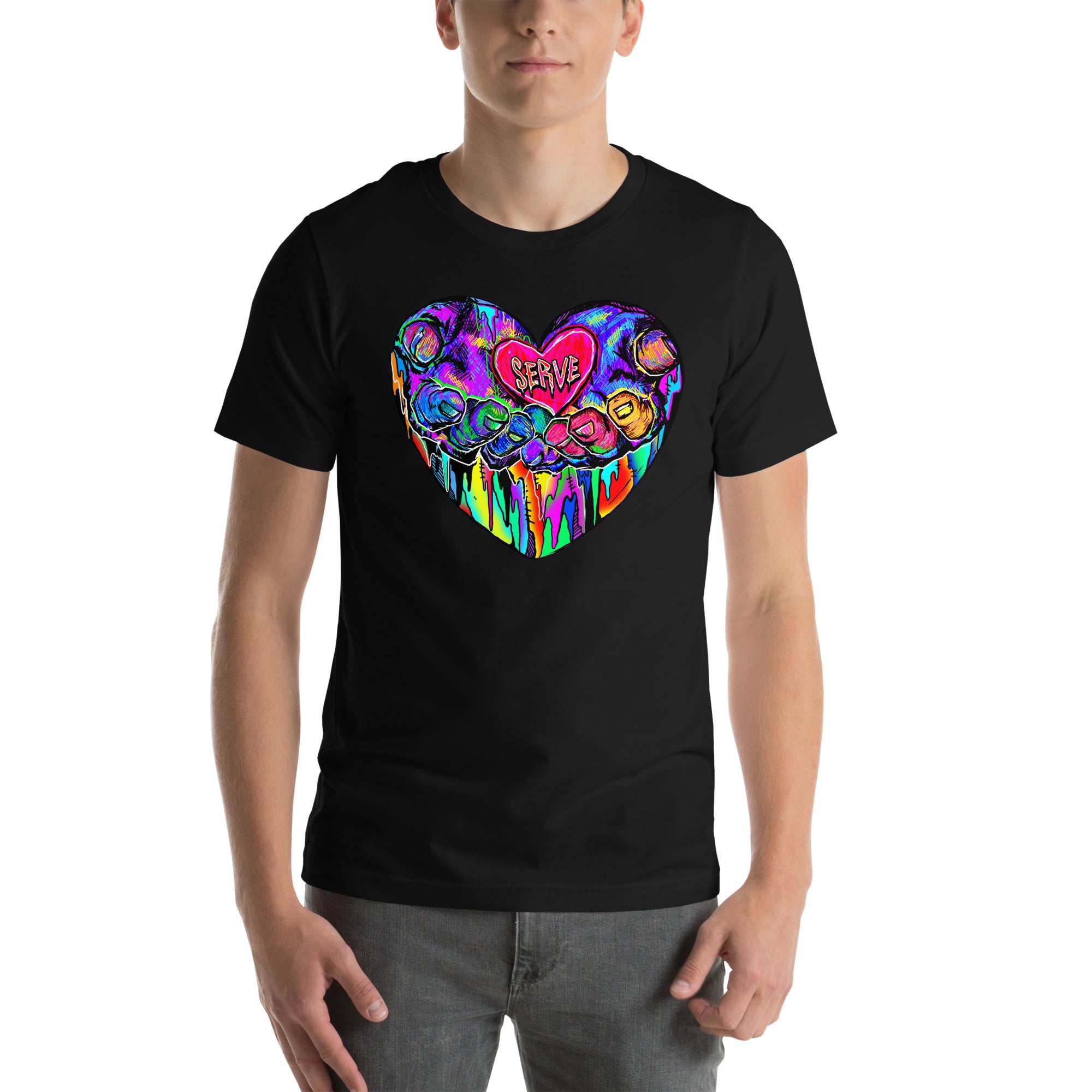 Graffiti Serve We Fight Monsters Men/Women Shirt