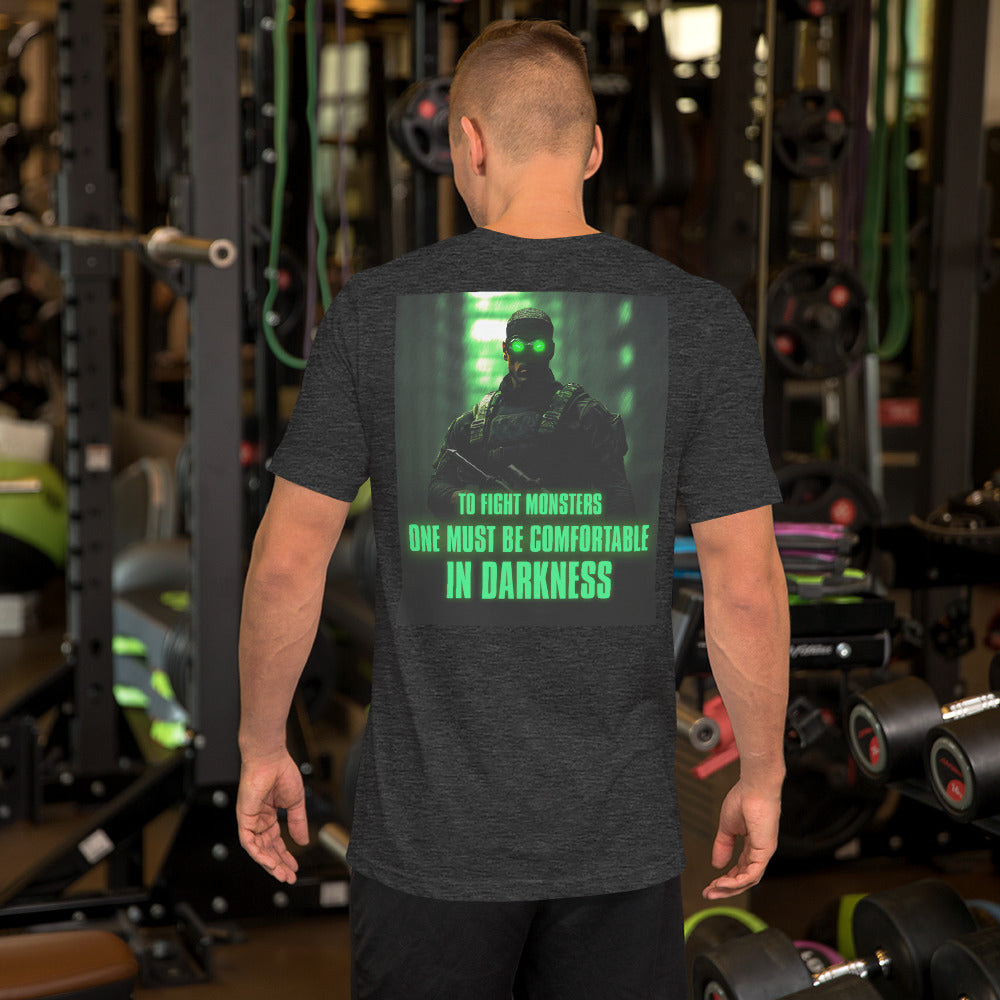 Comfortable in Darkness // We Fight Monsters Tee