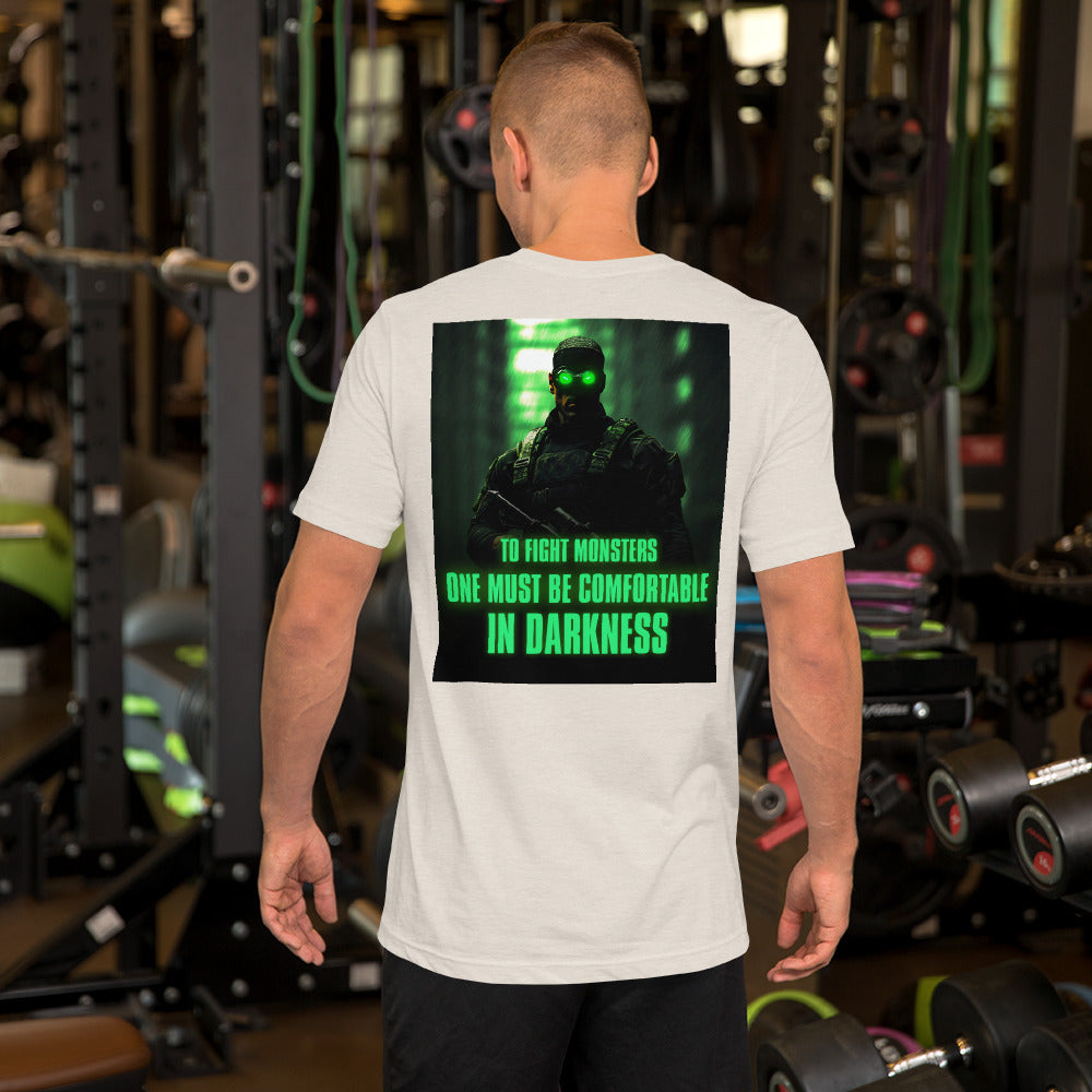 Comfortable in Darkness // We Fight Monsters Tee